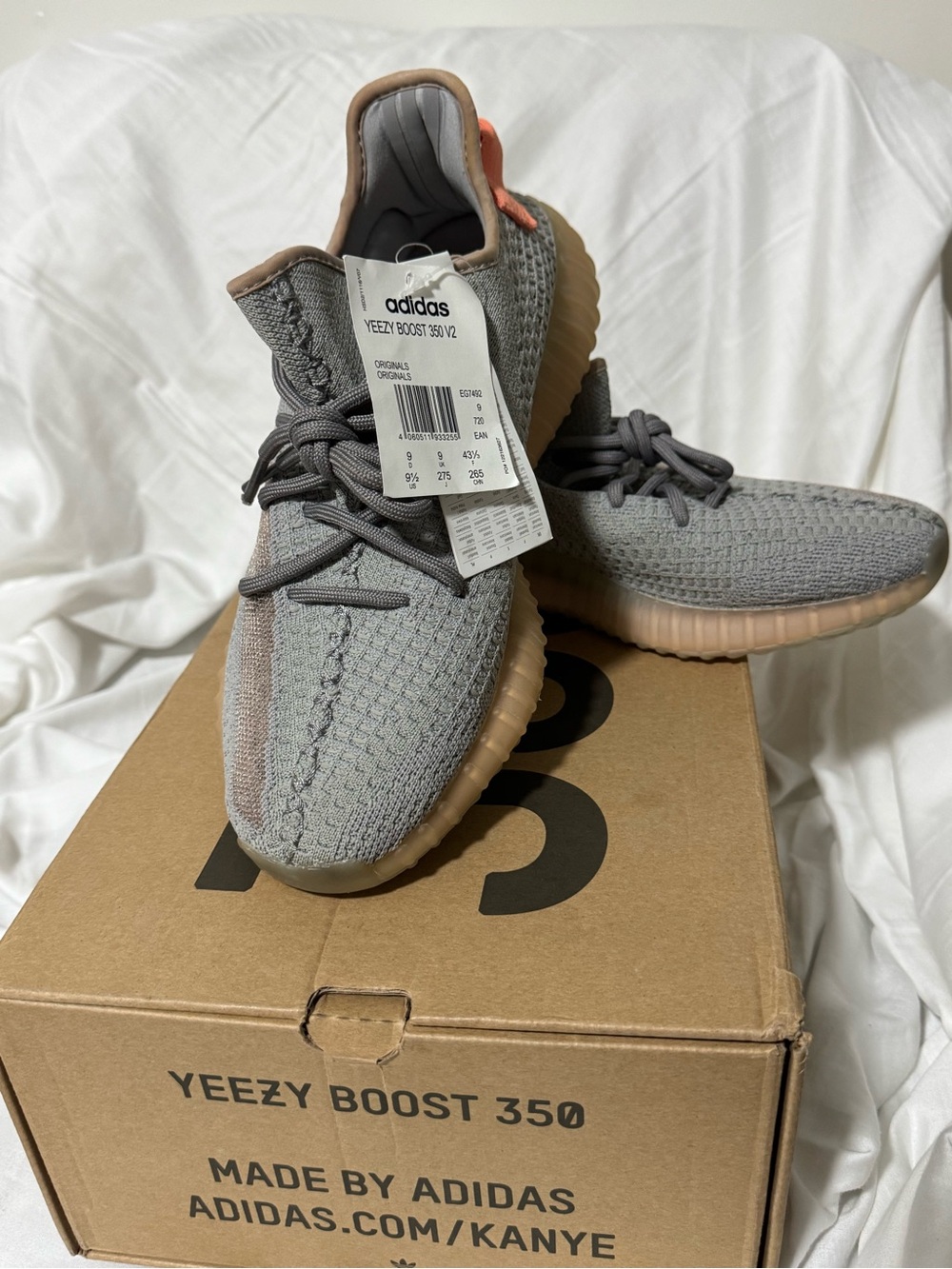 adidas Yeezy Boost 350 V2 Grey with Tan Gum Sole